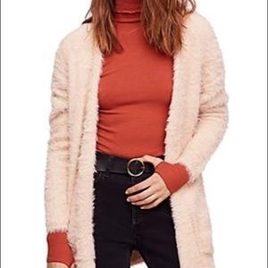 Free People Faux Fur Cardigan